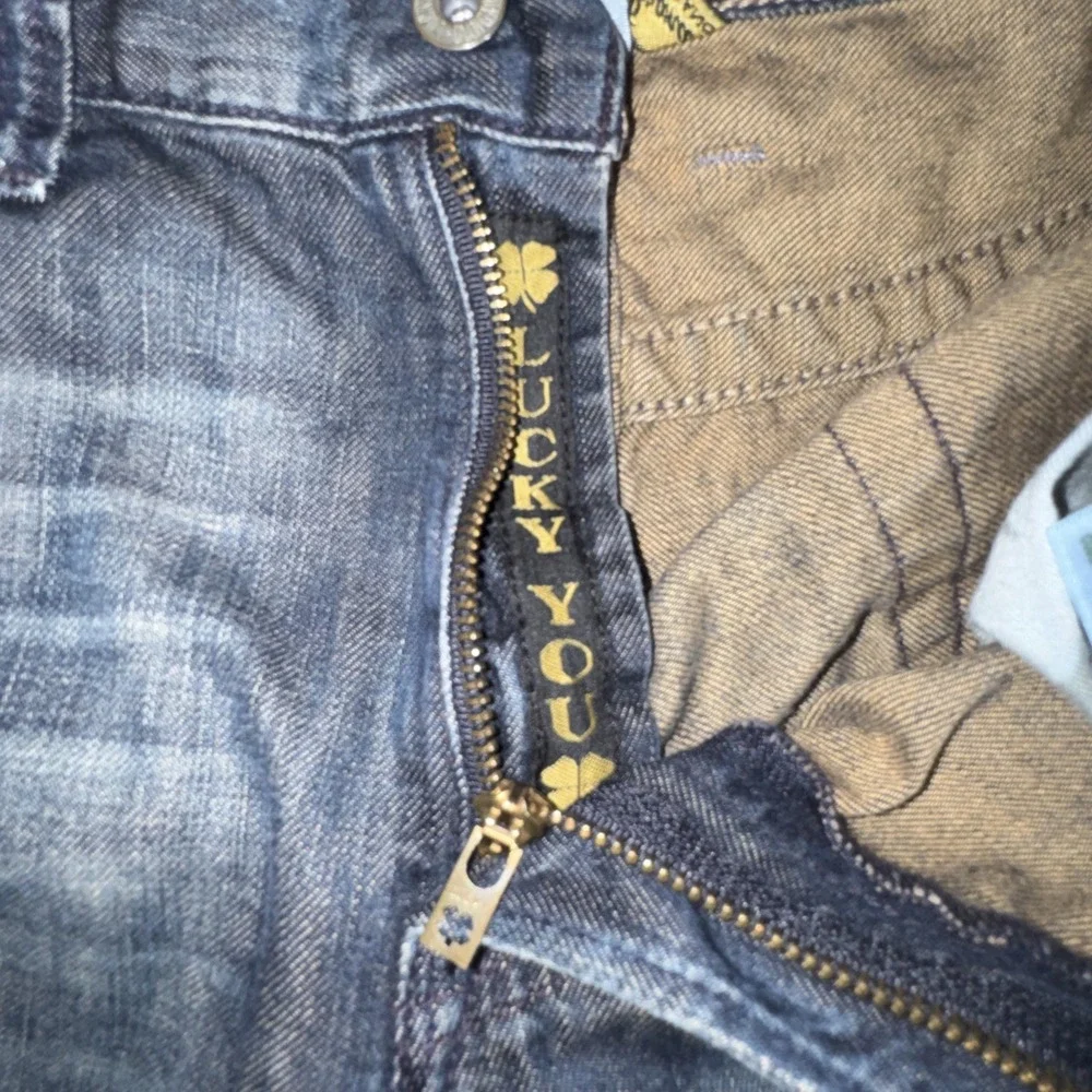 Vintage Lucky Brand Men's Blue Jeans 34X32 Dungarees Y2K